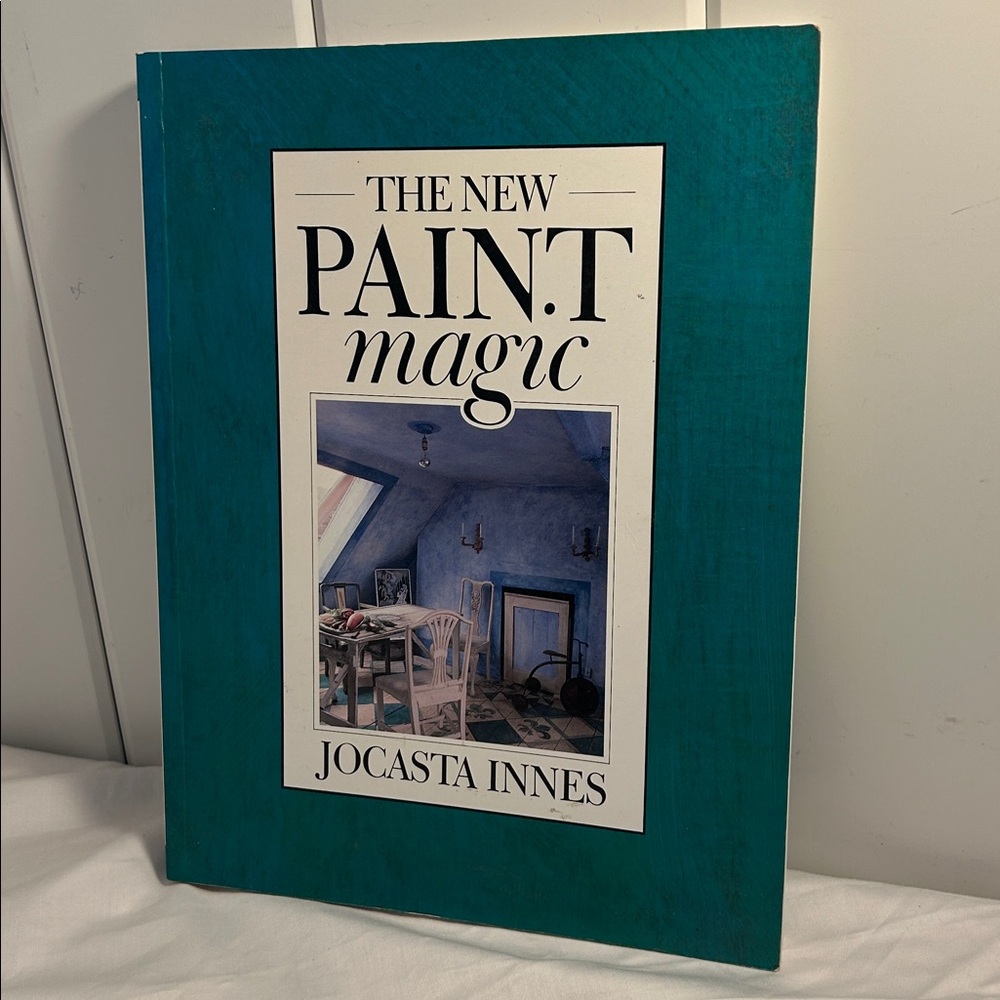 Teal The New Paint Magic Book Jocasta Innes 90s wall painting instruction decor